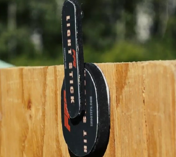 Sensor attached to wood.